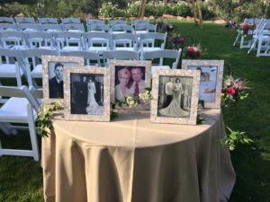 Family Wedding Traditions Memory Table
