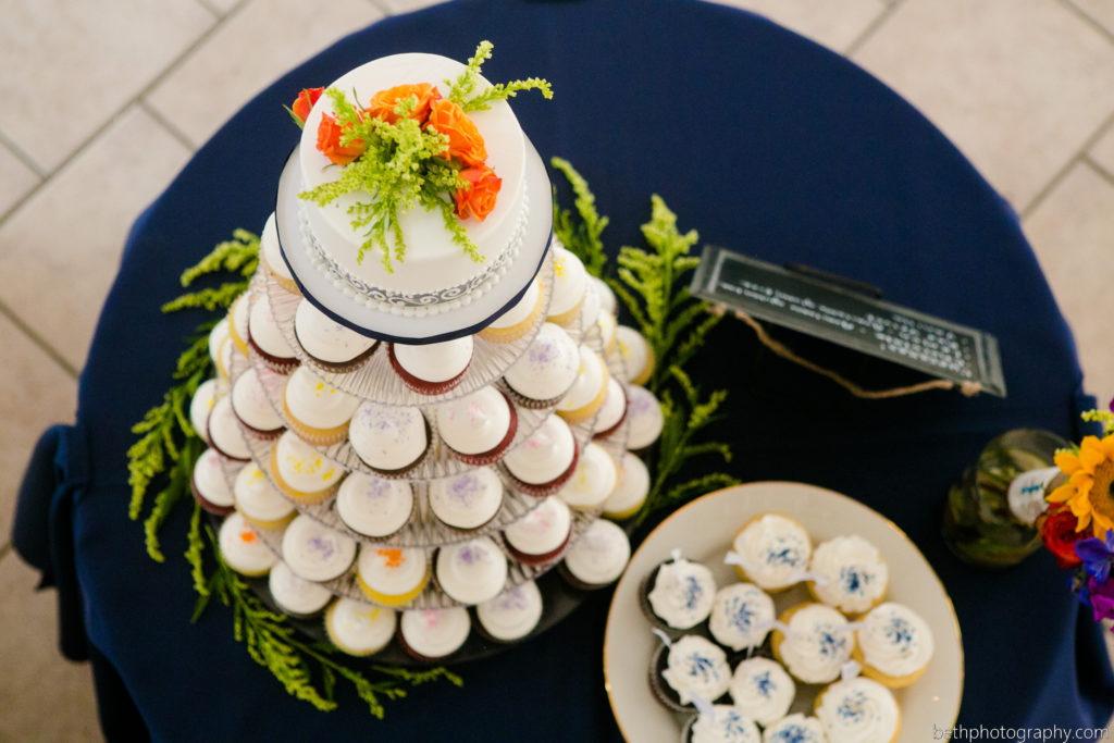 wedding cupcake display